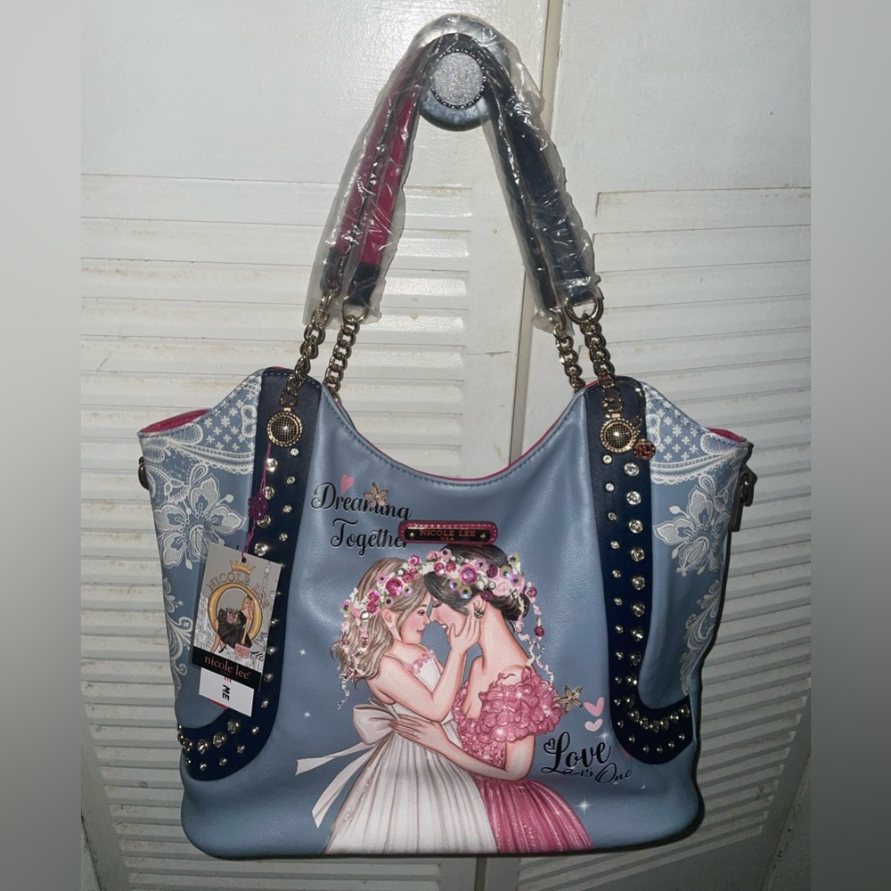 Nicole Lee Hobo Bag Women’s New W Tag Blue Pink